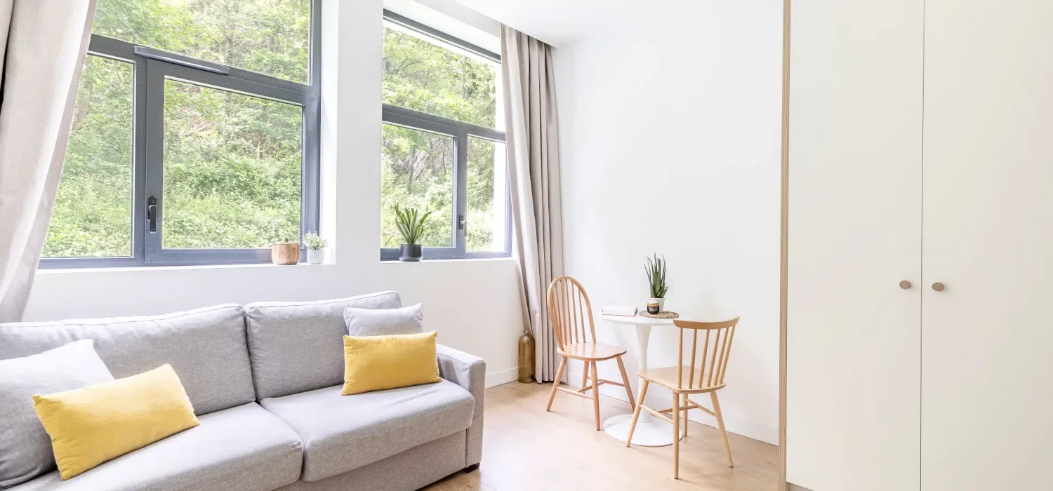 Appartement studio équipé et aménagé en coliving à Grenoble